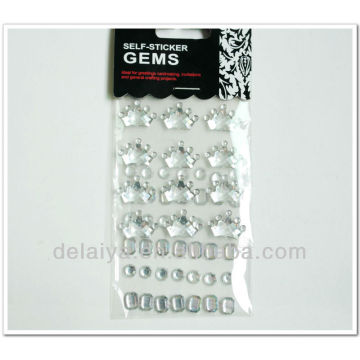 DIY diamond Acrylic square jewel diamond sticker for bottle